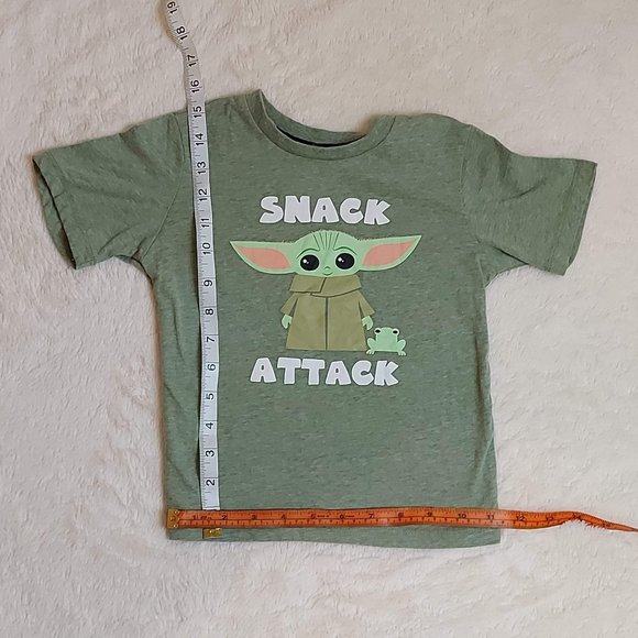 Star Wars Kids Snack Attack Green 4T Tshirt - Picture 6 of 9